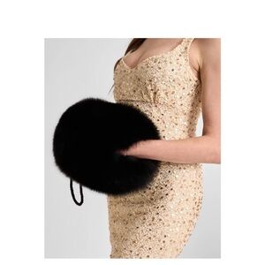 Genuine Black Fox Fur Handwarmer😍